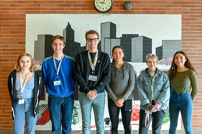 students posing for photo