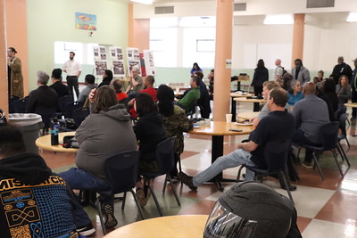 people attending presentation