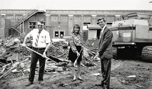 breaking ground on KBPS building