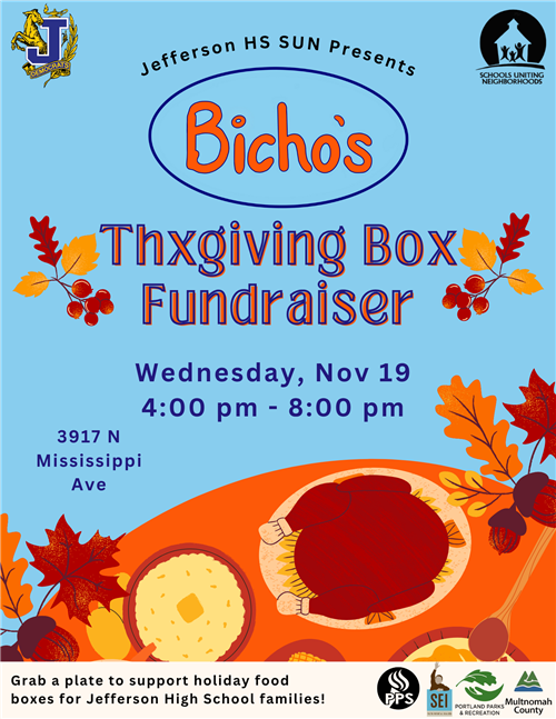 Bicho's Thanksgiving Box Fundraiser: Nov 19, 4:00 pm - 8:00 pm