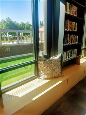 Window seat with pillow 