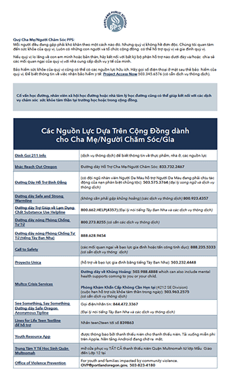 Download the Mental Wellness Resources  - Vietnames