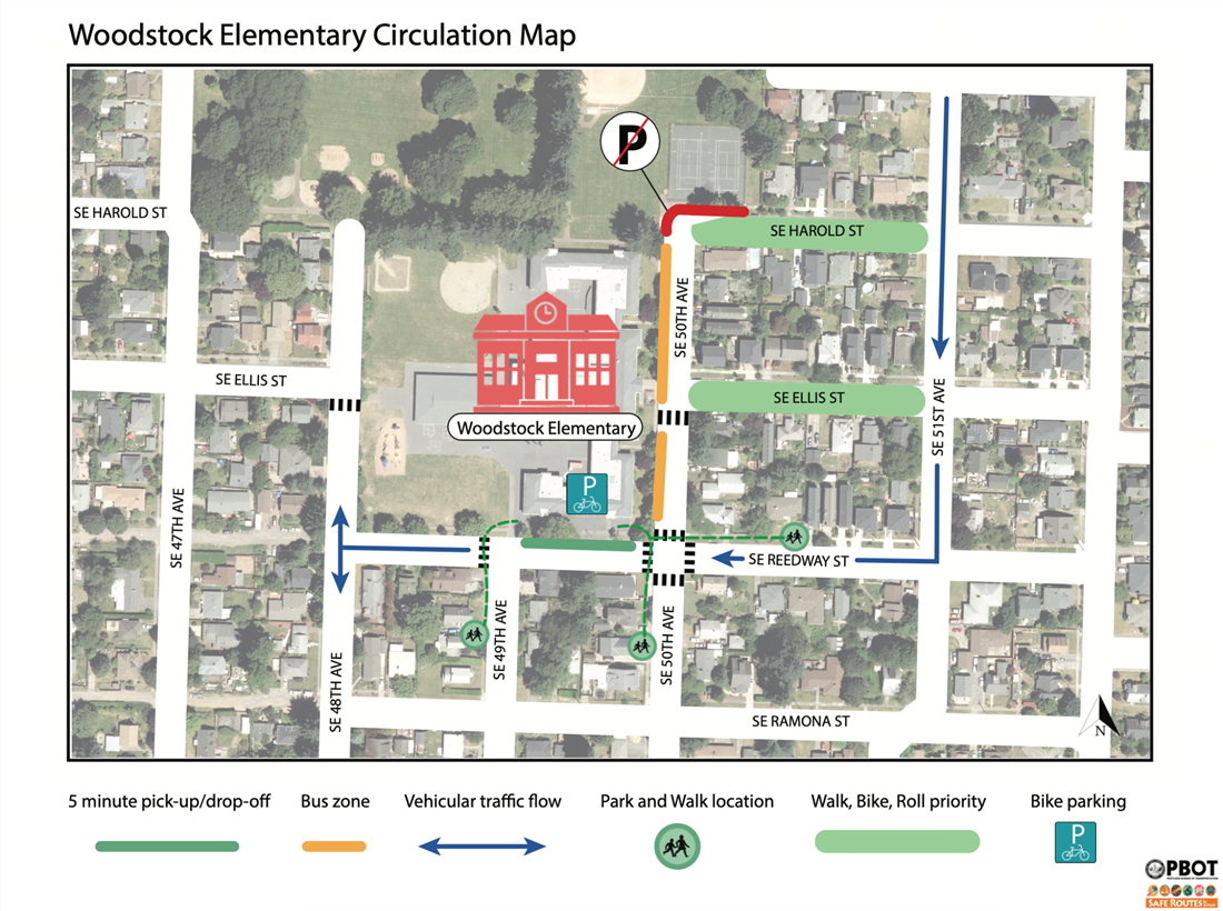 Woodstock Traffic Arrival Map