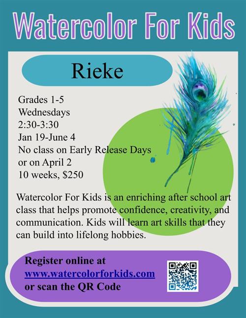 Watercolor Class information