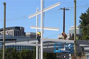 steel framing begins at Benson