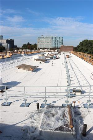 several roofs completed