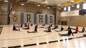 RHS students in Gym Aug 2016 