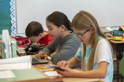Students Doing Math Lessons