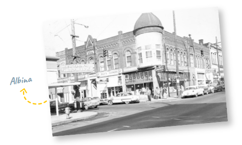 The Albina neighborhood