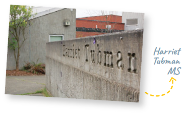 Harriet Tubman Exterior Sign