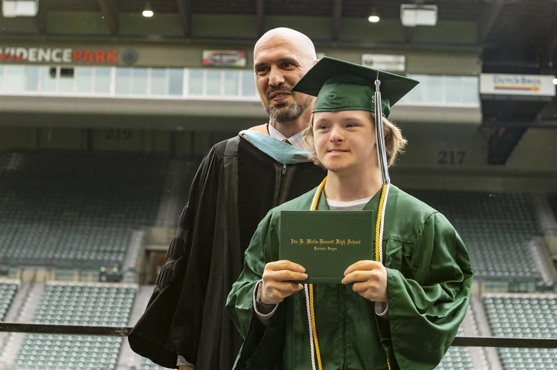 Student graduating