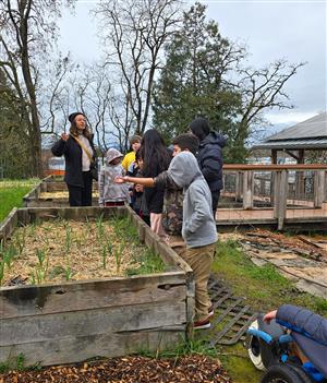 Students at Zenger Farm